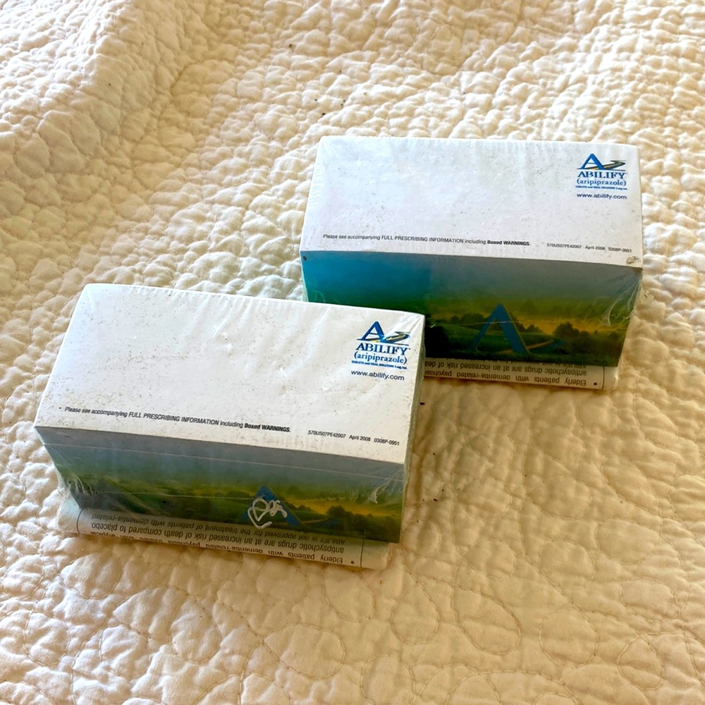 Pharma rep marketing collectible 2008 abilify post it notes